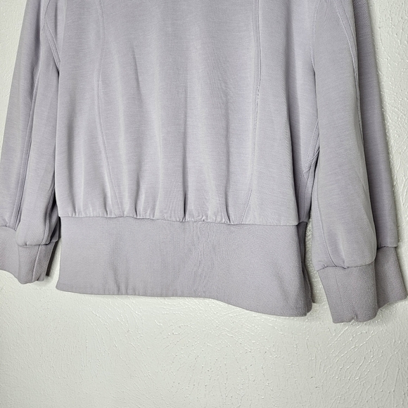 Lululemon Softstreme Ribbed Hem Pullover Sweater Faint Lavender Women's Size 6 - Picture 6 of 11